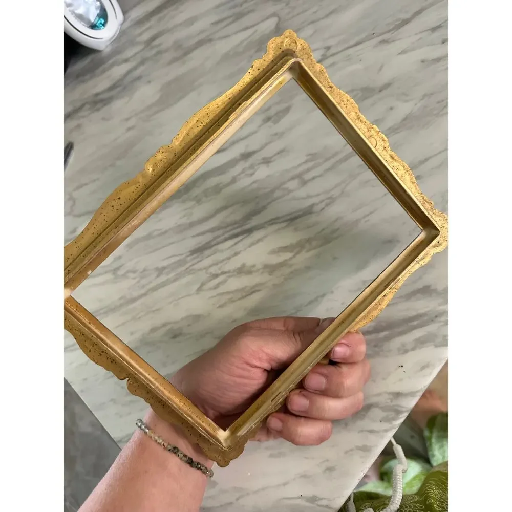 French baroque frame vintage 5x7 gold scrolling Victorian romantic home decor
